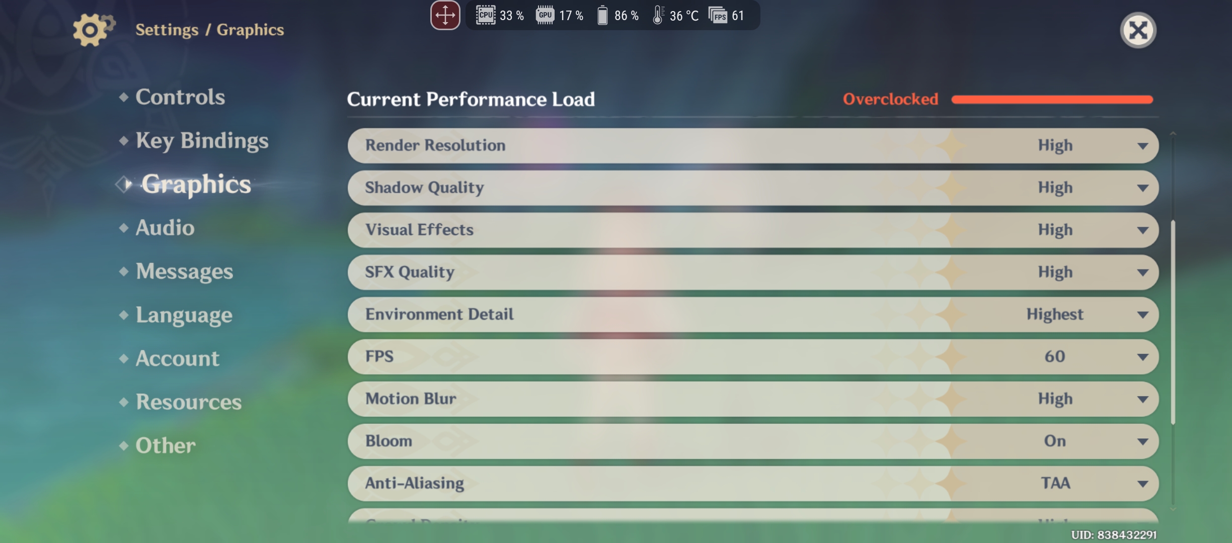 [Genshin Impact] ROG Phone 7 Fan Mode Game Profile