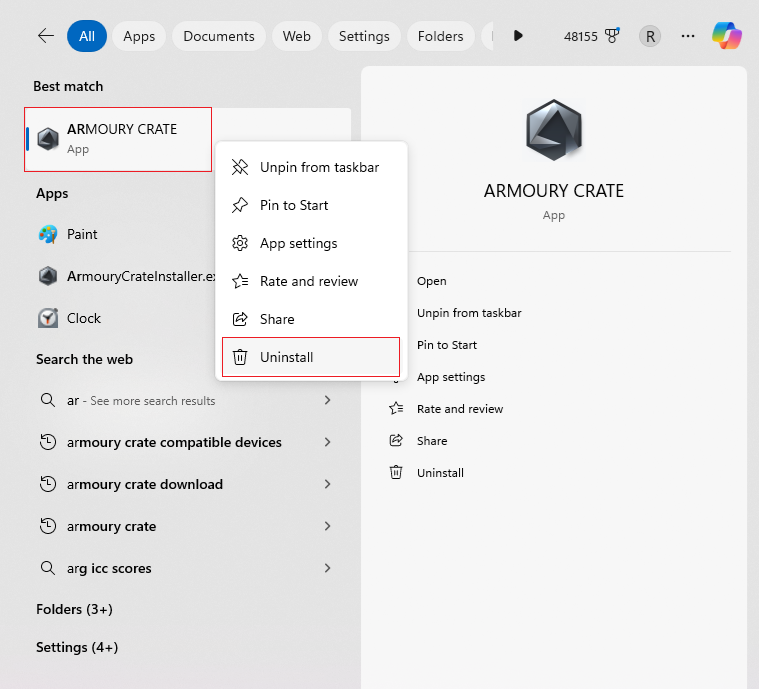 The last update broke the Armoury Crate app: error... - Republic of ...