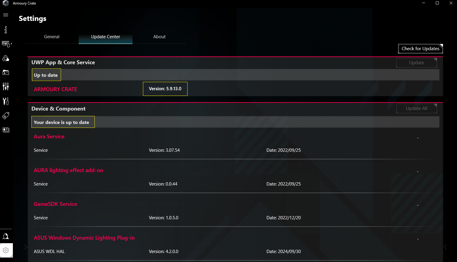 The last update broke the Armoury Crate app: error... - Republic of ...