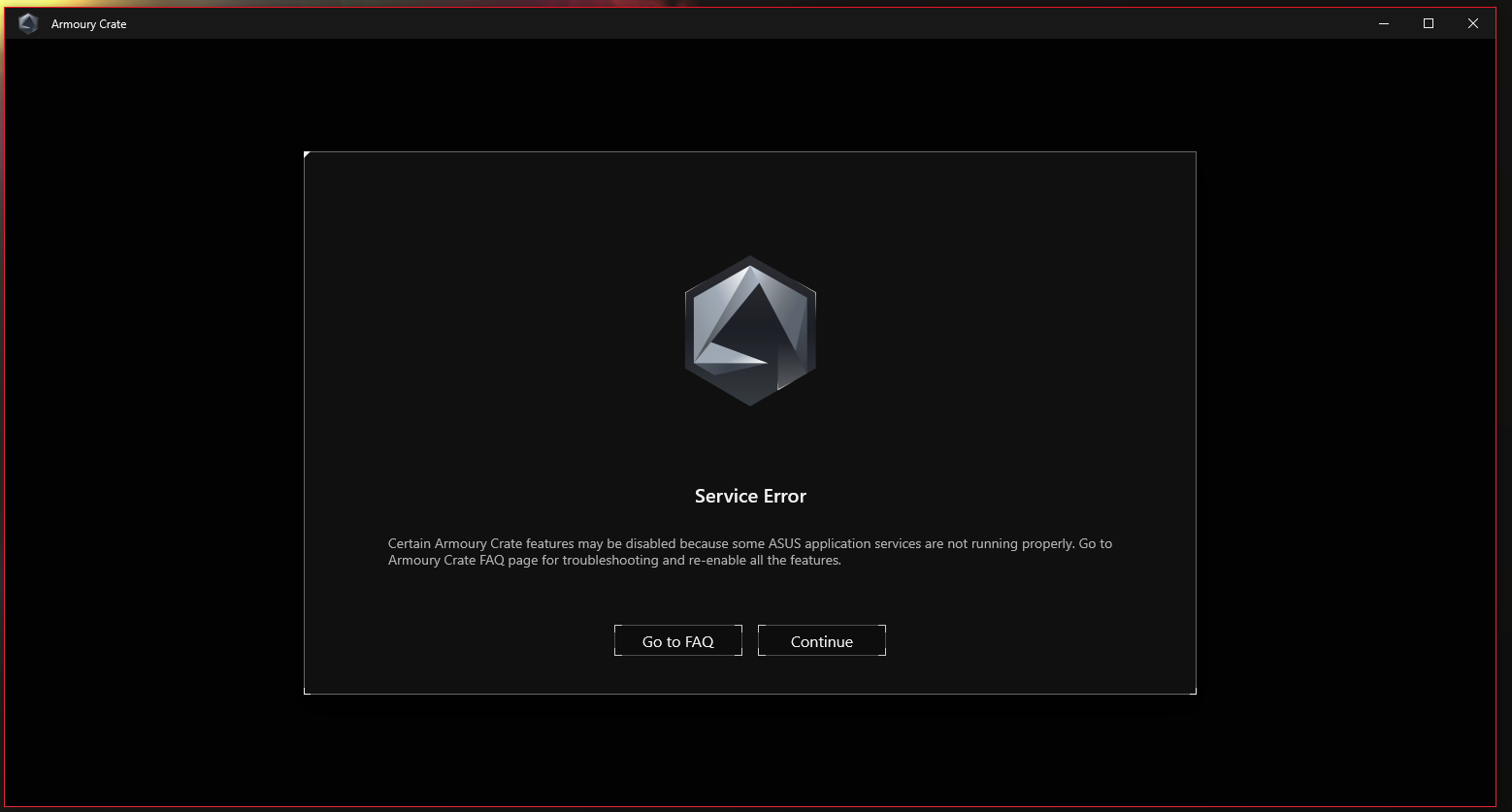 Solved: Armoury crate Services error - Republic of Gamers Forum - 1076702