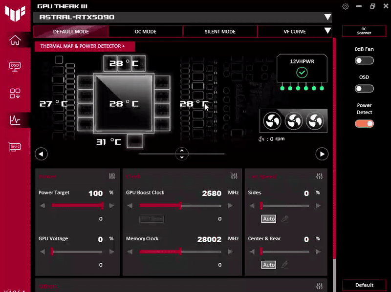 Intelligent 0dB Fan Behavior: Thresholds at a Glance