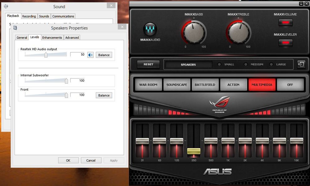 Subwoofer static and cuts out on G750JW Republic of Gamers Forum 404430