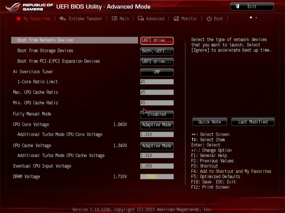 Favorites BIOS Page Republic of Gamers Forum 430409