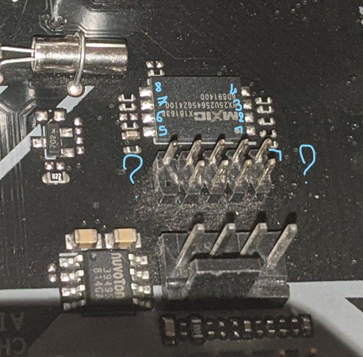 pinout details Bios chip of asus x470 tuf ! Republic of Gamers Forum