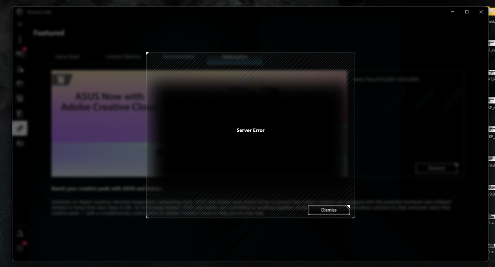 Adobe redemption Server Error issue Republic of Gamers Forum 906176
