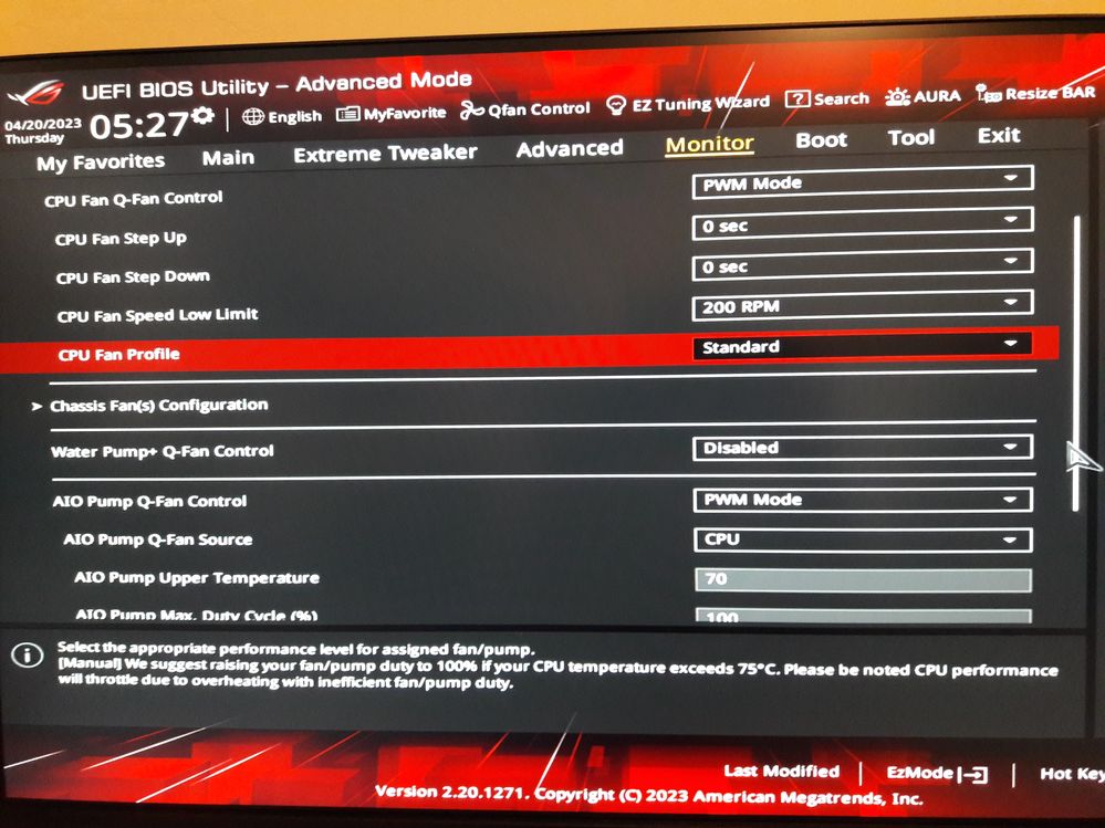 CPU Fan Error Republic of Gamers Forum 924274