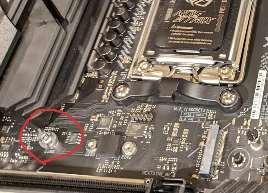 M.2 screw broke Republic of Gamers Forum 961773