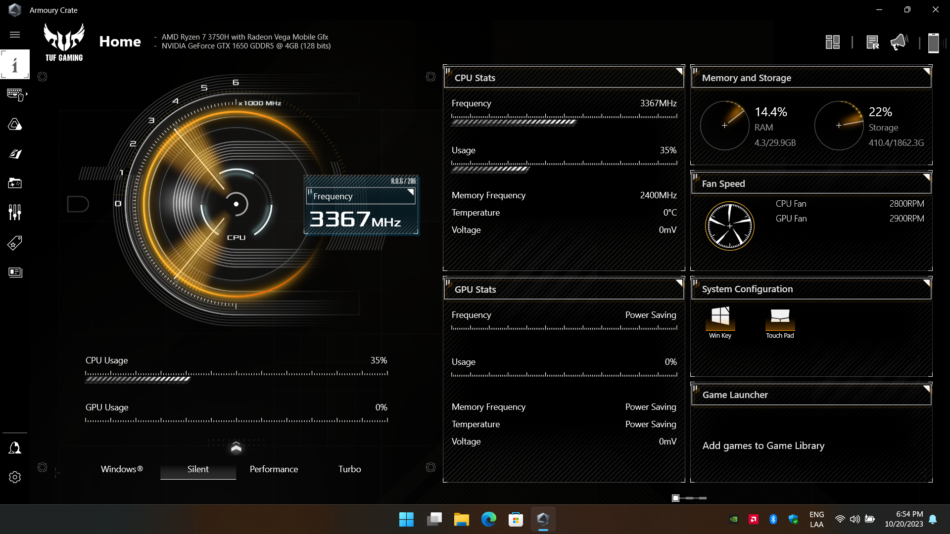 Armoury Crate operating modes explained: Silent vs Performance vs Turbo vs  Windows