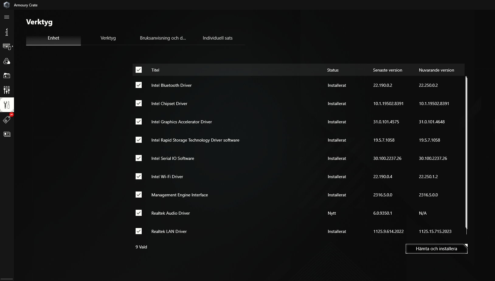 Armory Creator 5.7.3.0 update /windows update - Republic of Gamers ...