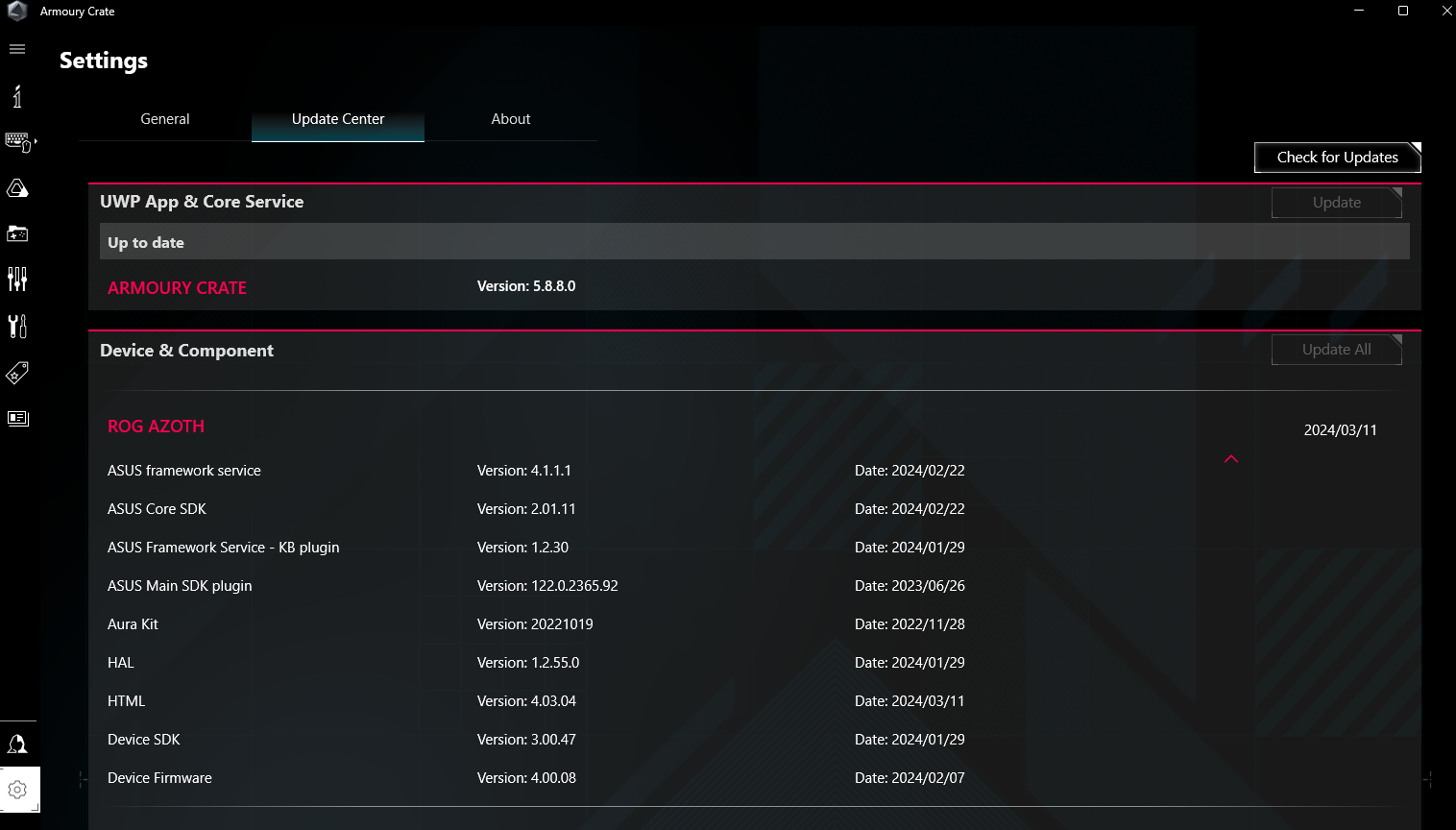 asus azoth wireless 2.4 not working - Republic of Gamers Forum - 1004717