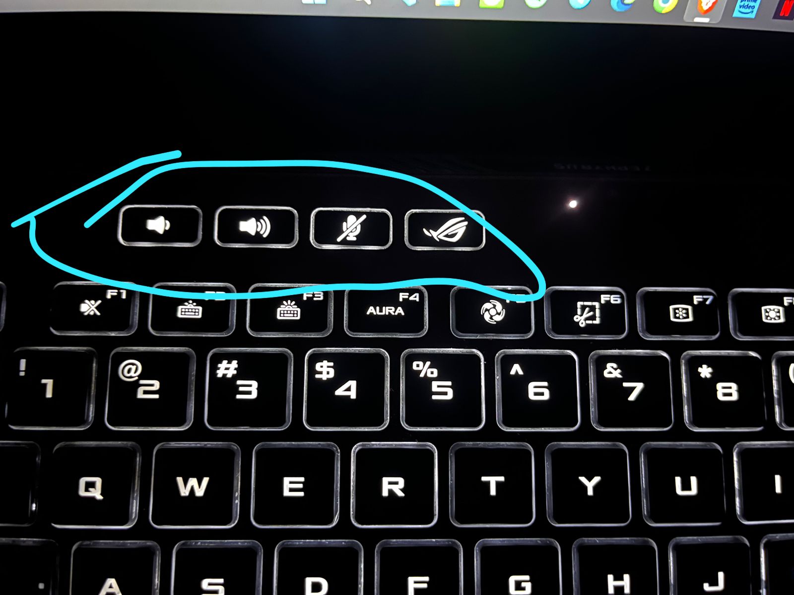 Not working Asus Rog GA401IHR's Top 4 keys Republic of Gamers Forum