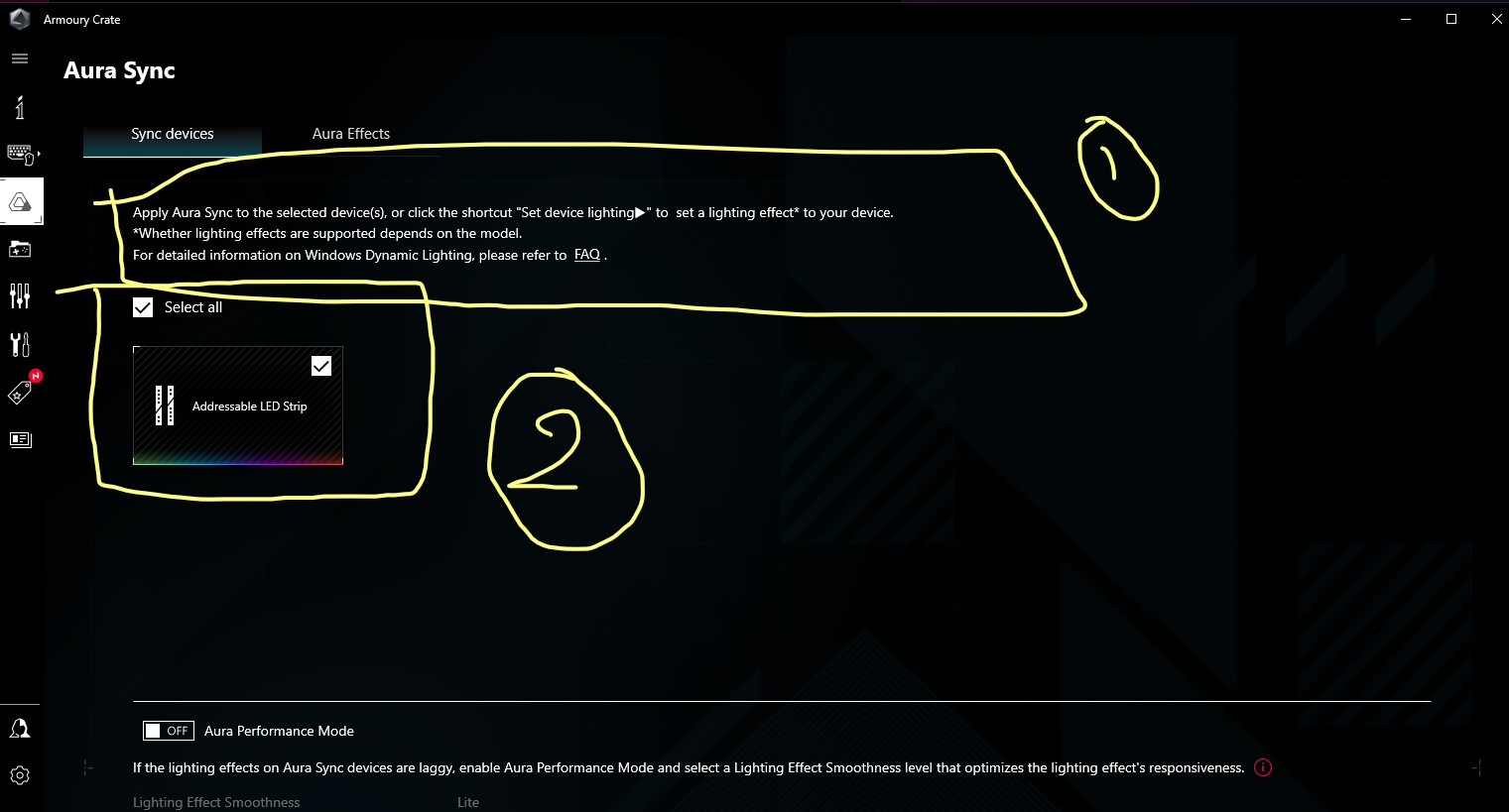 Asus aura sync led strip clearance